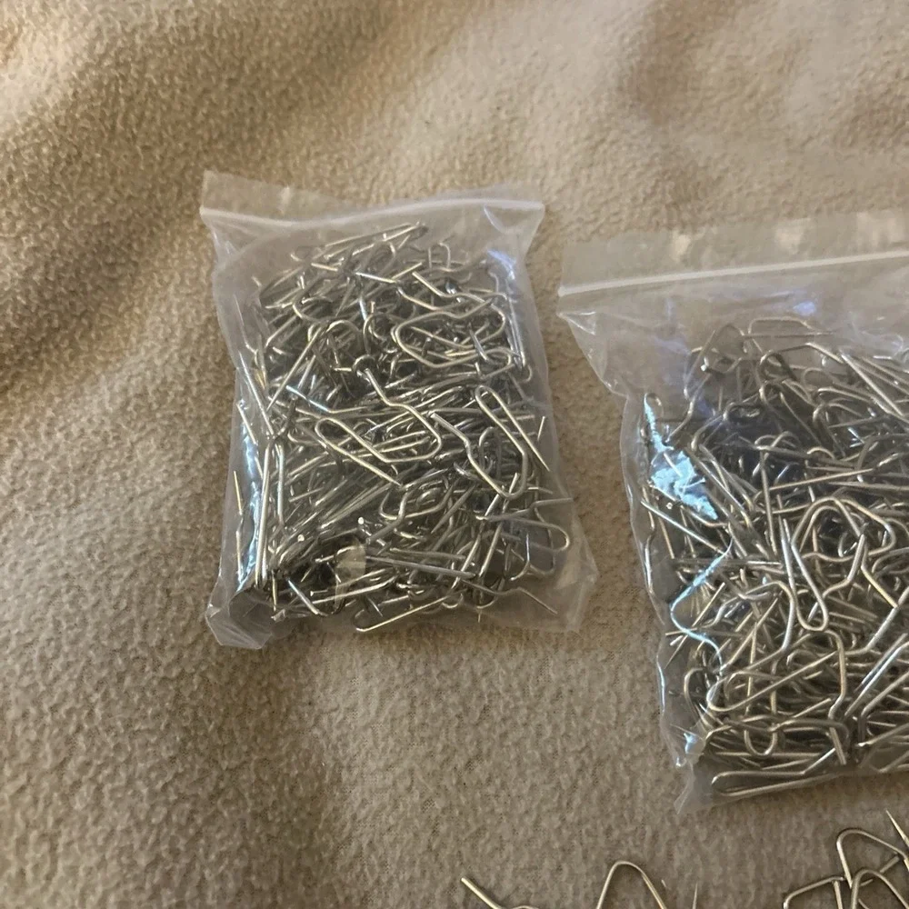 400+ Pcs Metal Curtain Hooks S Shaped Drapery Pins Stainless Steel Curtain Clips